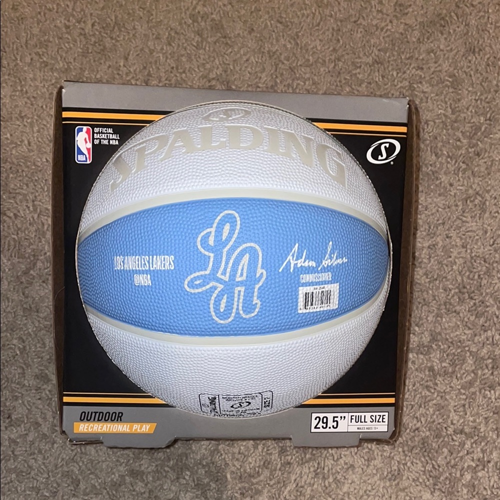 Spalding Los Angeles Lakers Blue and White Basketball